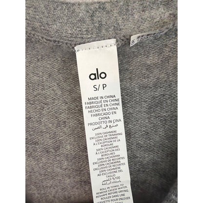 Alo Sheer Cashmere Cropped Cardigan Size S