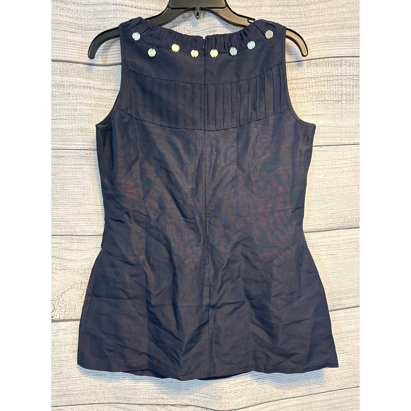 Tory Burch Sleeveless Silk Mirrored Top Size 8