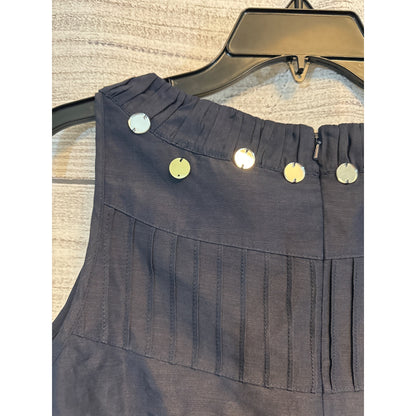 Tory Burch Sleeveless Silk Mirrored Top Size 8