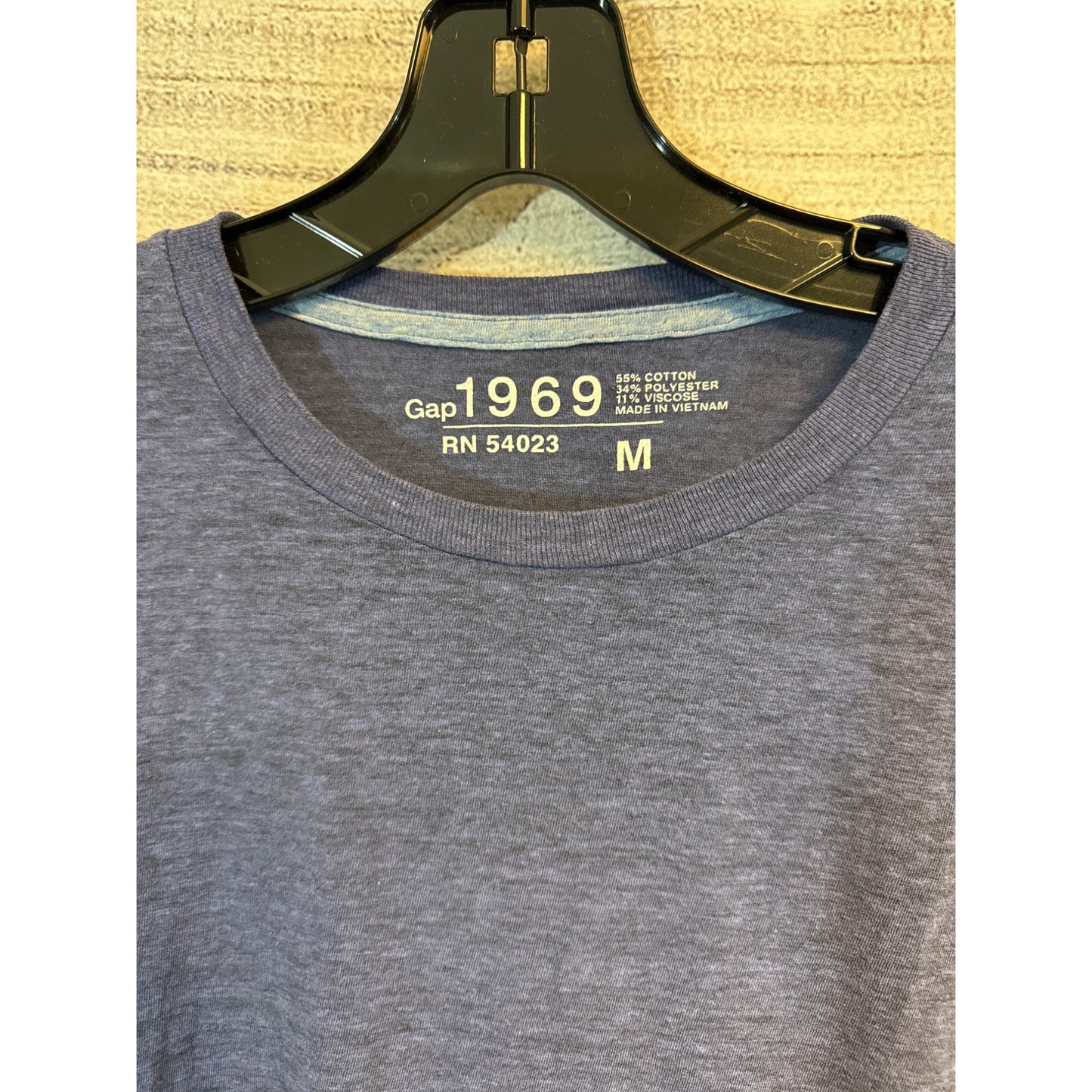 Gap 1969 Mens Long Sleeve Cotton Blend T-Shirt Size M