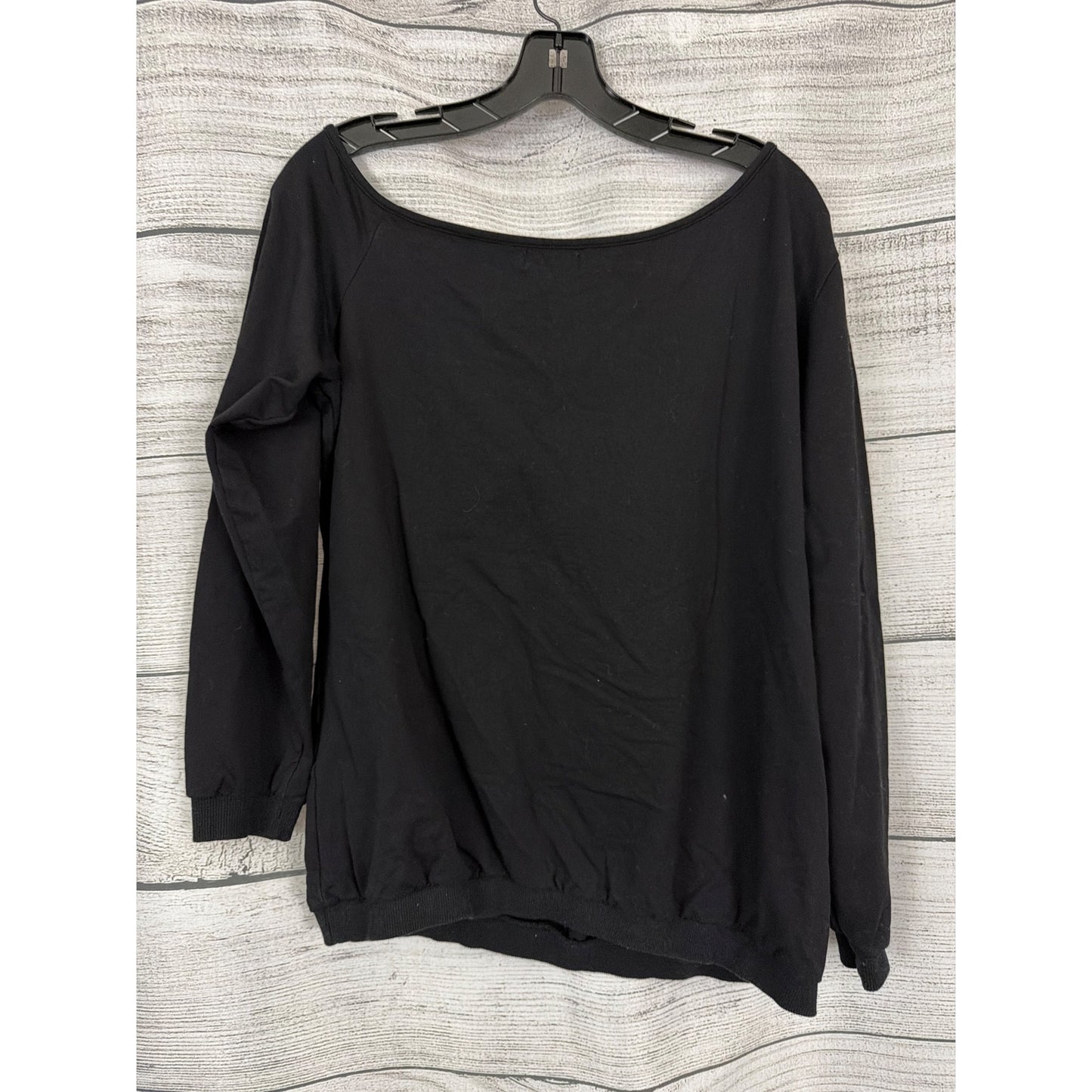 Magicmk Love Graphic Off-Shoulder Sweatshirt Size L