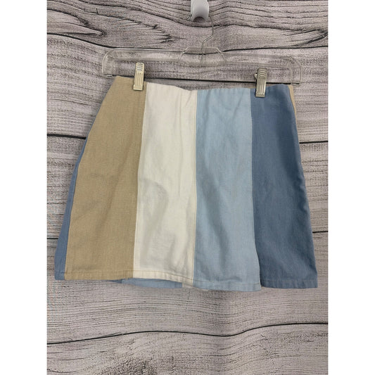 Altar'd State Colorblock Mini Skirt Size S