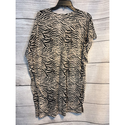 H&M Zebra Print V-Neck Tunic Dress Size M