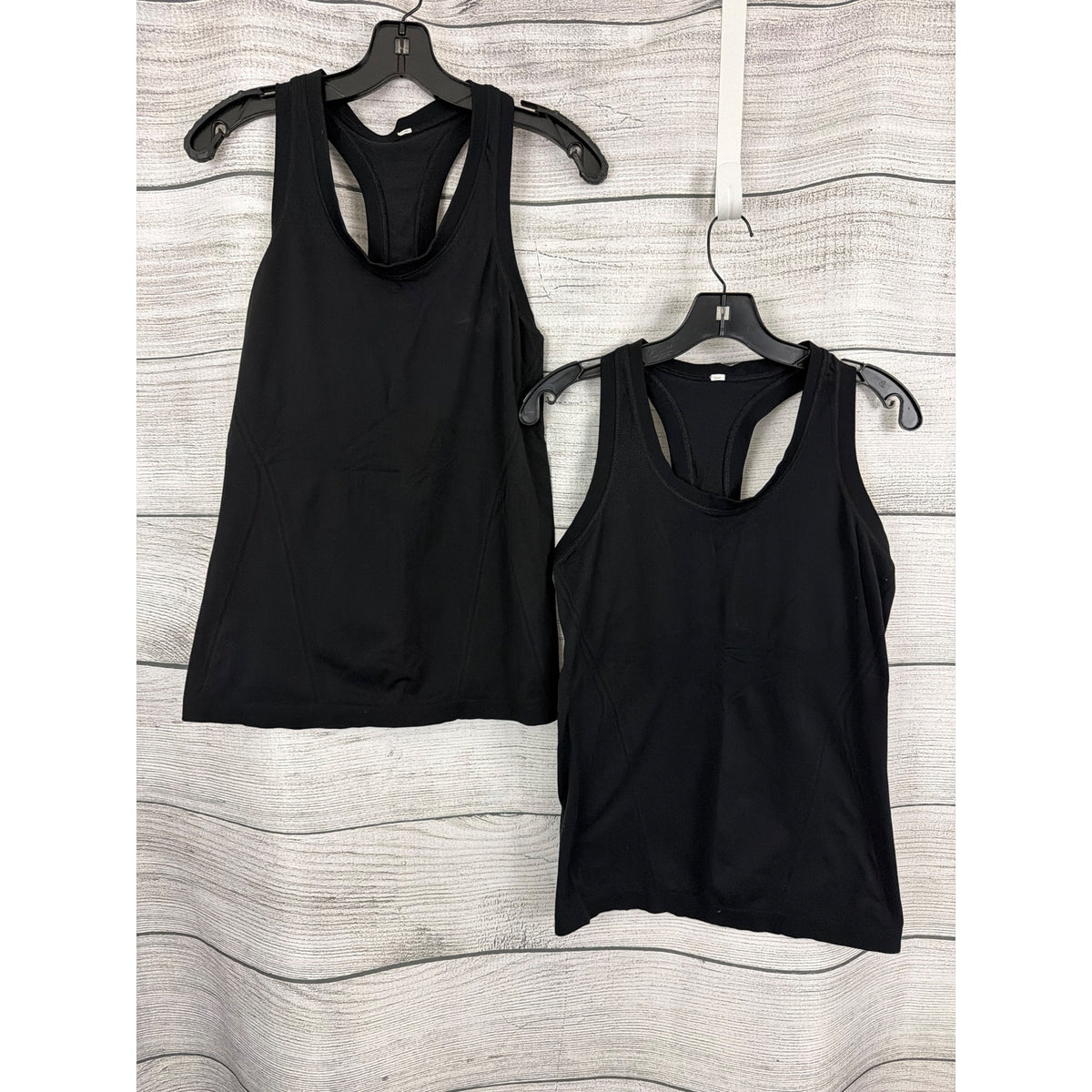Athleta Black Racerback Tank Tops