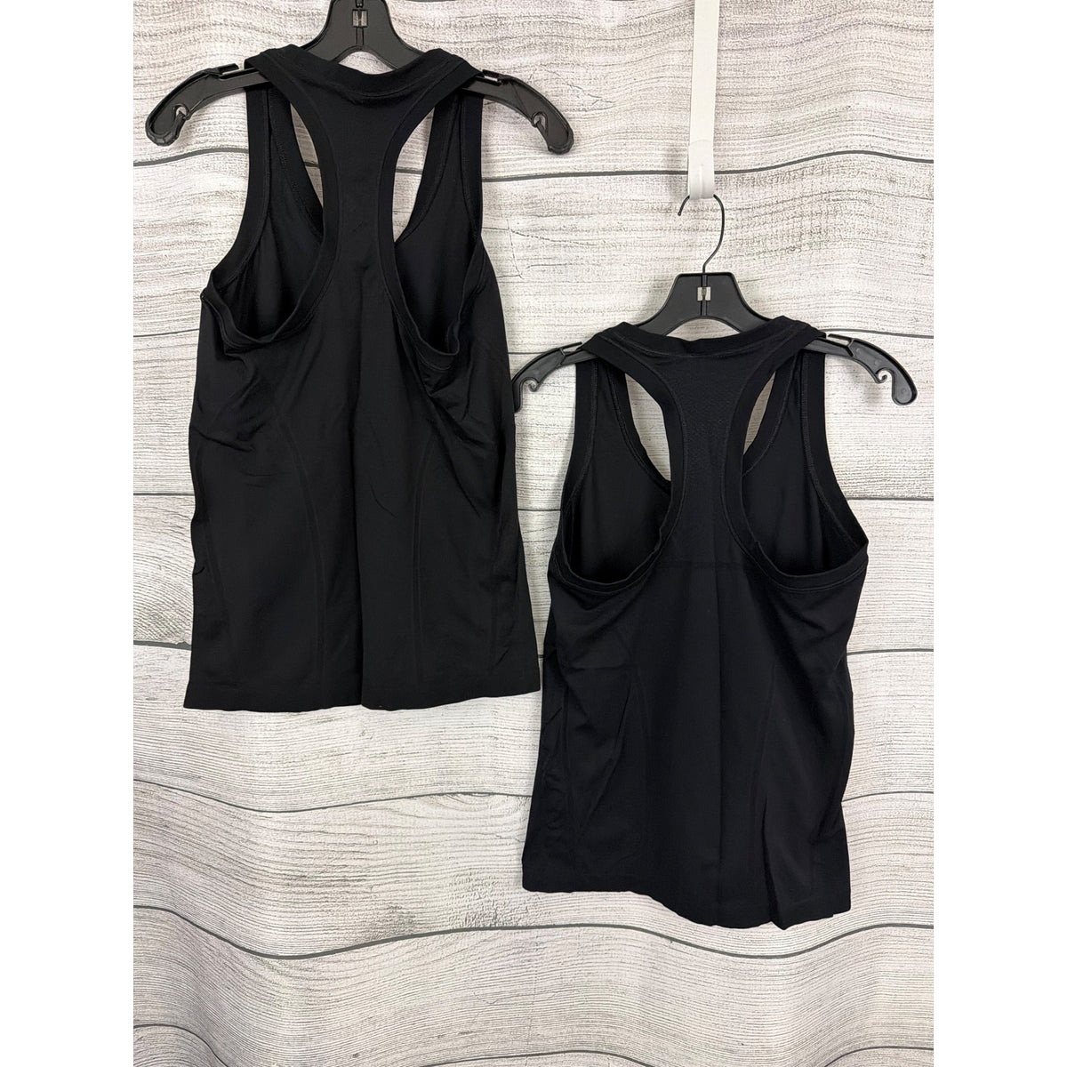 Athleta Black Racerback Tank Tops