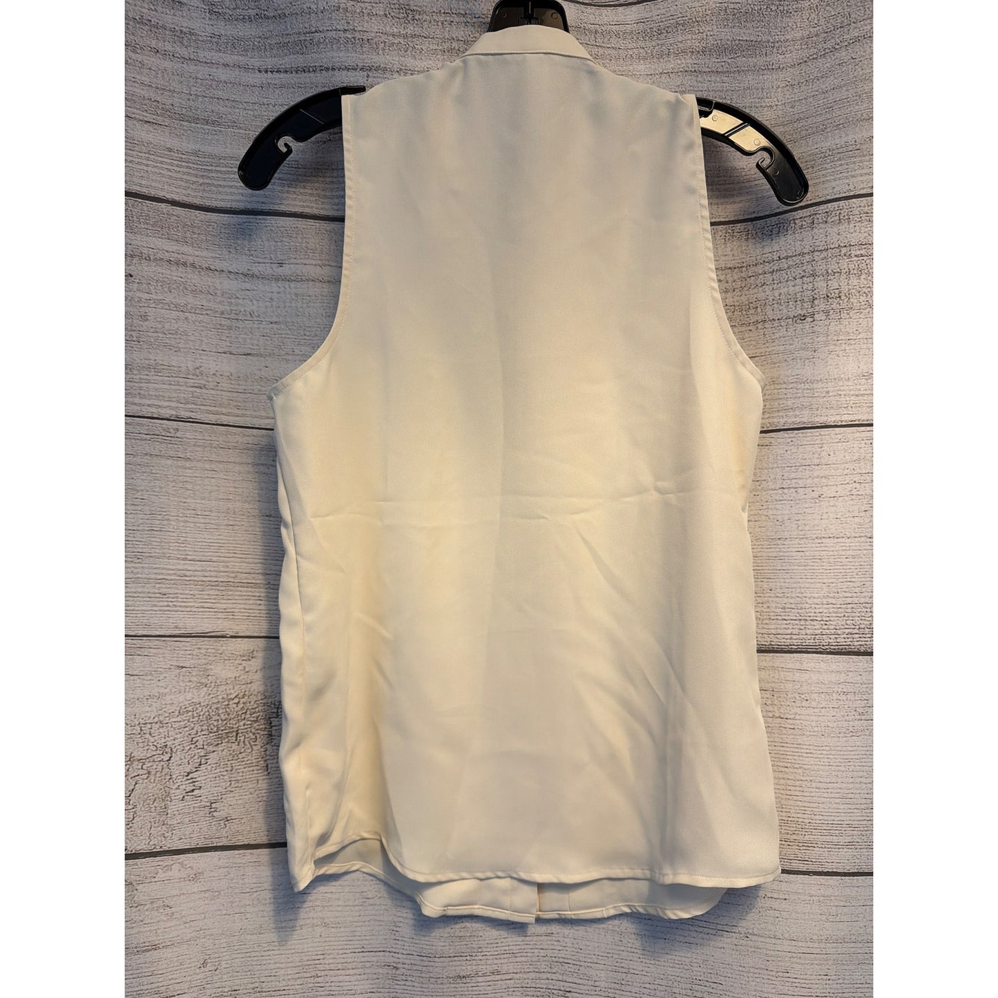 Express White Sleeveless Pleated Blouse Size XS