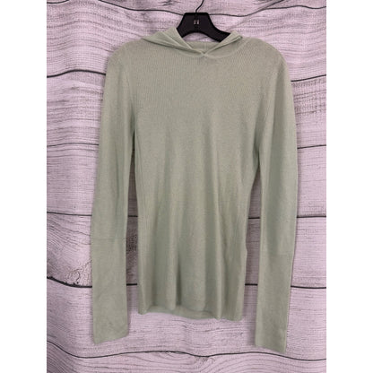 Vintage Kate Spade Saturday Wool Cashmere Ribbed Hooded Sweater Size XL
