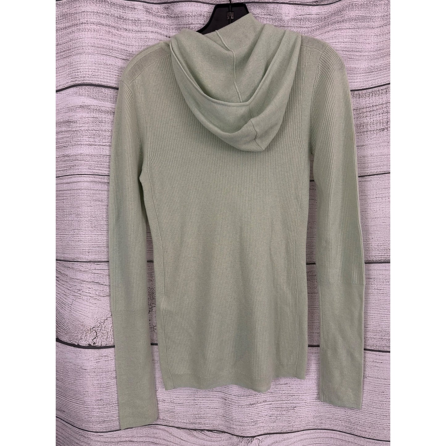 Vintage Kate Spade Saturday Wool Cashmere Ribbed Hooded Sweater Size XL