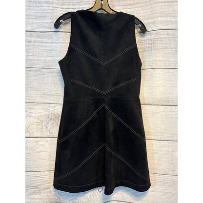 BCBGMaxAzria Alaina Midi Faux Sueded Zipper Dress Size 8