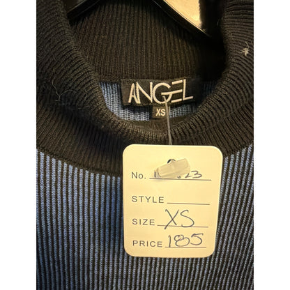 NWT Angel Ribbed Knit Pullover Sweater Top W/ Mock Neck Size XS