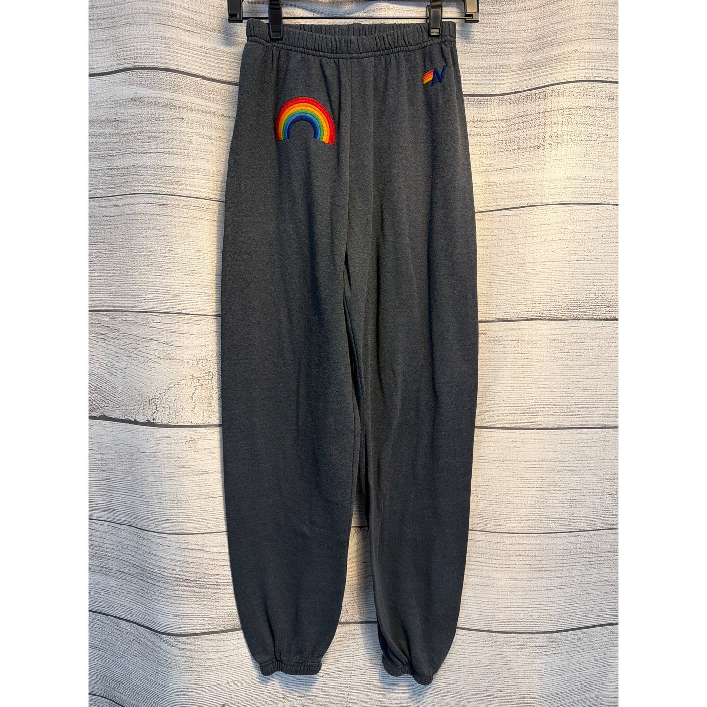 Aviator Nation Rainbow Graphic Joggers Size S