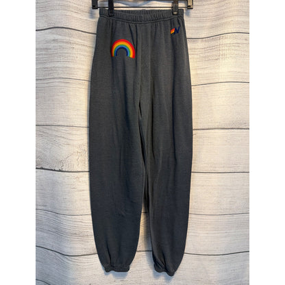 Aviator Nation Rainbow Graphic Joggers Size S