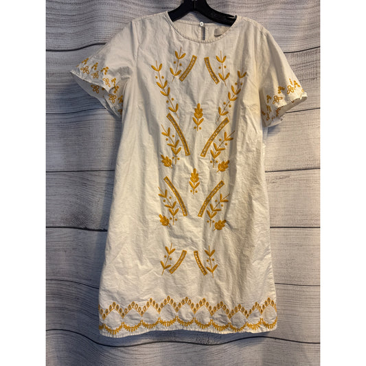 Loft Embroidered 100% Cotton Dress Size S