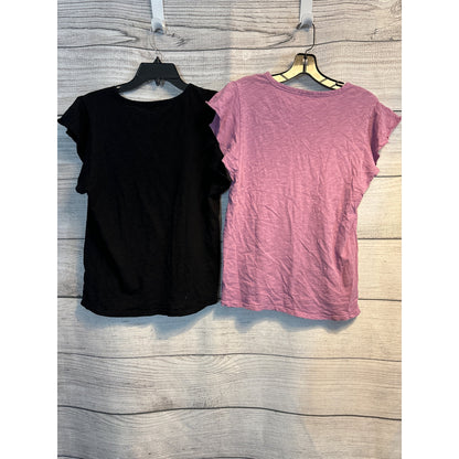 Dylan Ruffle-Sleeve T-Shirt Set Size Small