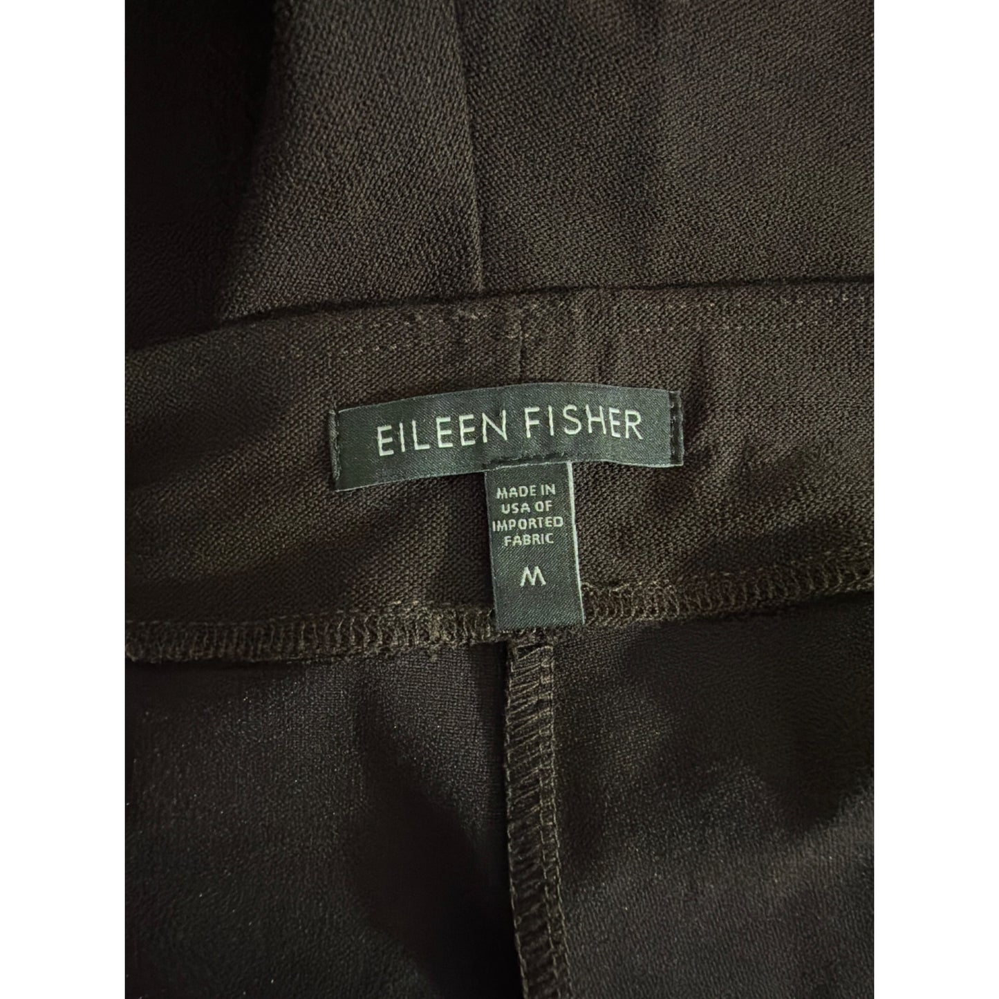 Eileen Fisher Black Stretch Slim Ankle Pants Size M
