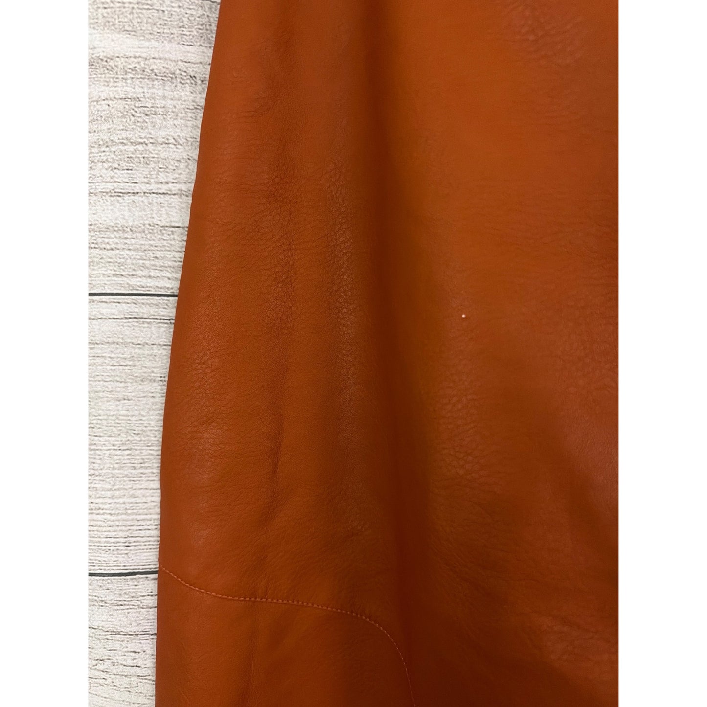 ASOS Faux Leather Wrap Midi Skirt With Button Detail US 10