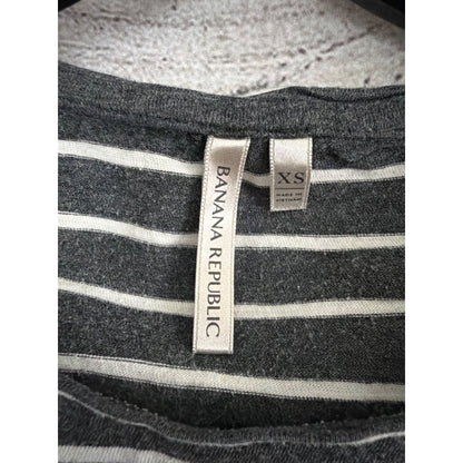 Banana Republic The Signature Tee Striped Long-Sleeve Shirt Size XS