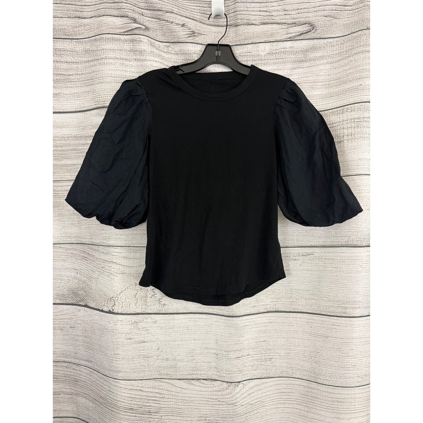 Veronica Beard Retta Black Short Sleeve T-Shirt