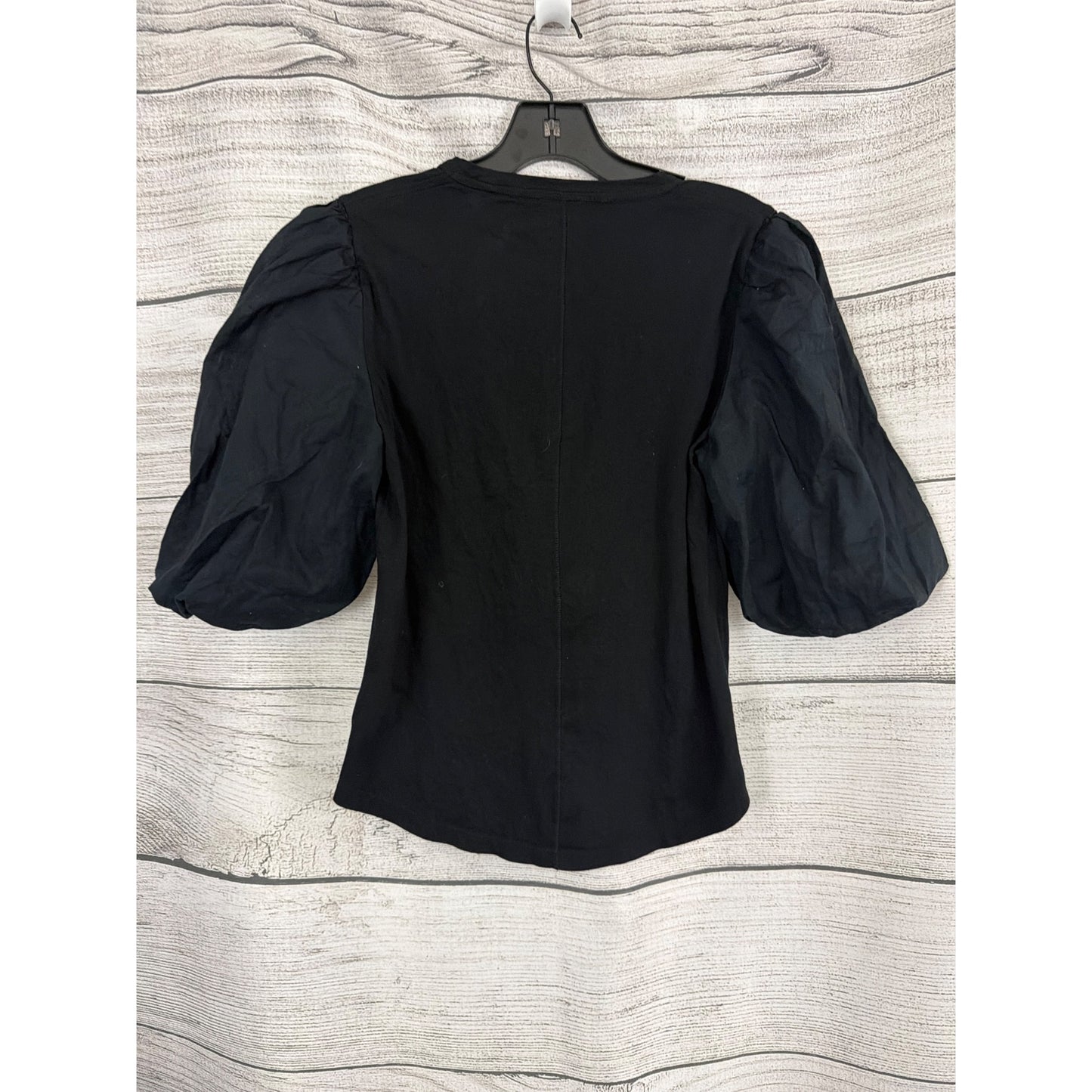 Veronica Beard Retta Black Short Sleeve T-Shirt