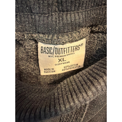 Basic Outfitters Mens Dark Gray Jogger Sweatpants Size XL
