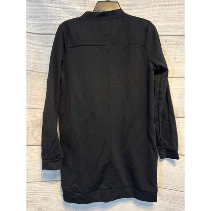 Nümph Black Longline Casual Jacket With Front Zip & Pockets Size L