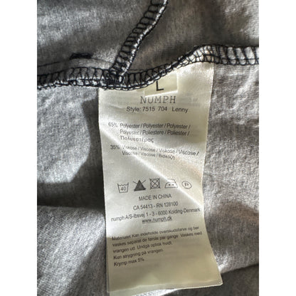 Nümph Black Longline Casual Jacket With Front Zip & Pockets Size L