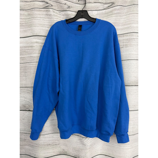 NWOT Unisex Port & Co Blue Core Fleece Crewneck Sweatshirt Size XL