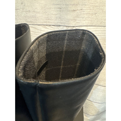 Chanel Black Leather Riding Boot Size 8.5