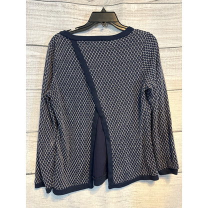 Ash Rain + Oak Honeycomb Pattern Knit Sweater Size M