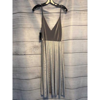 NWT Free Press Silver Velour Dress Size S