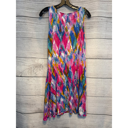 Cupio Colorful Sleeveless Abstract Dress Size L