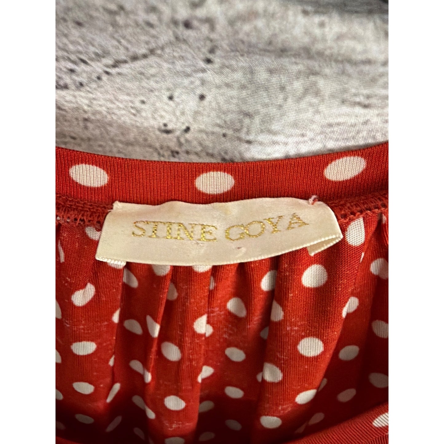 Stine Goya Red Polka Dot Caitlin Dress Size M