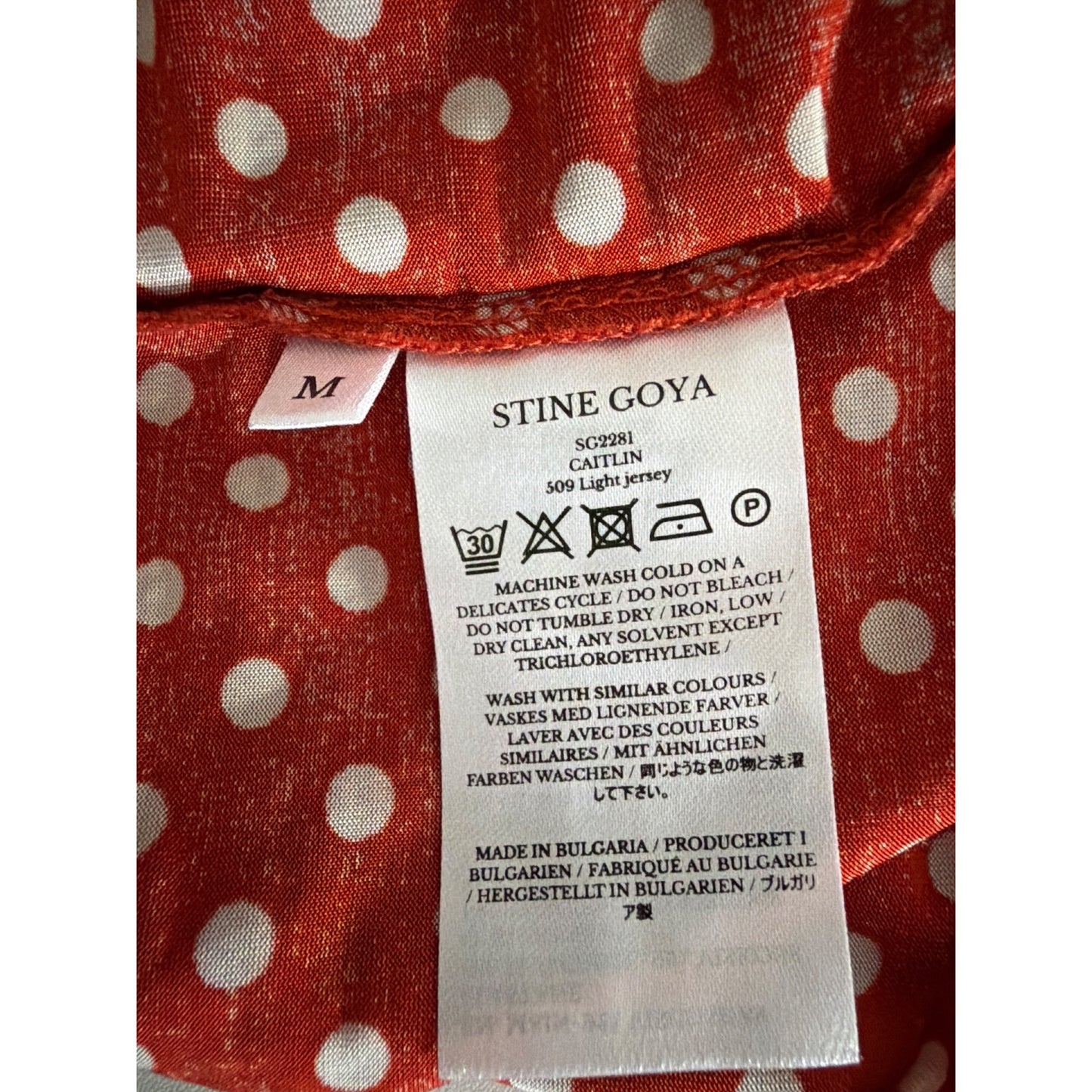 Stine Goya Red Polka Dot Caitlin Dress Size M