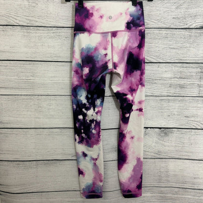 Lululemon Wunder Under Crop III Blooming Pixie Multi Leggings Size 4