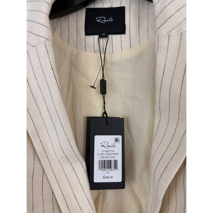 NWT Rails Stanton Ivory Pinstripe Blazer Size XS & Shorts Size 8