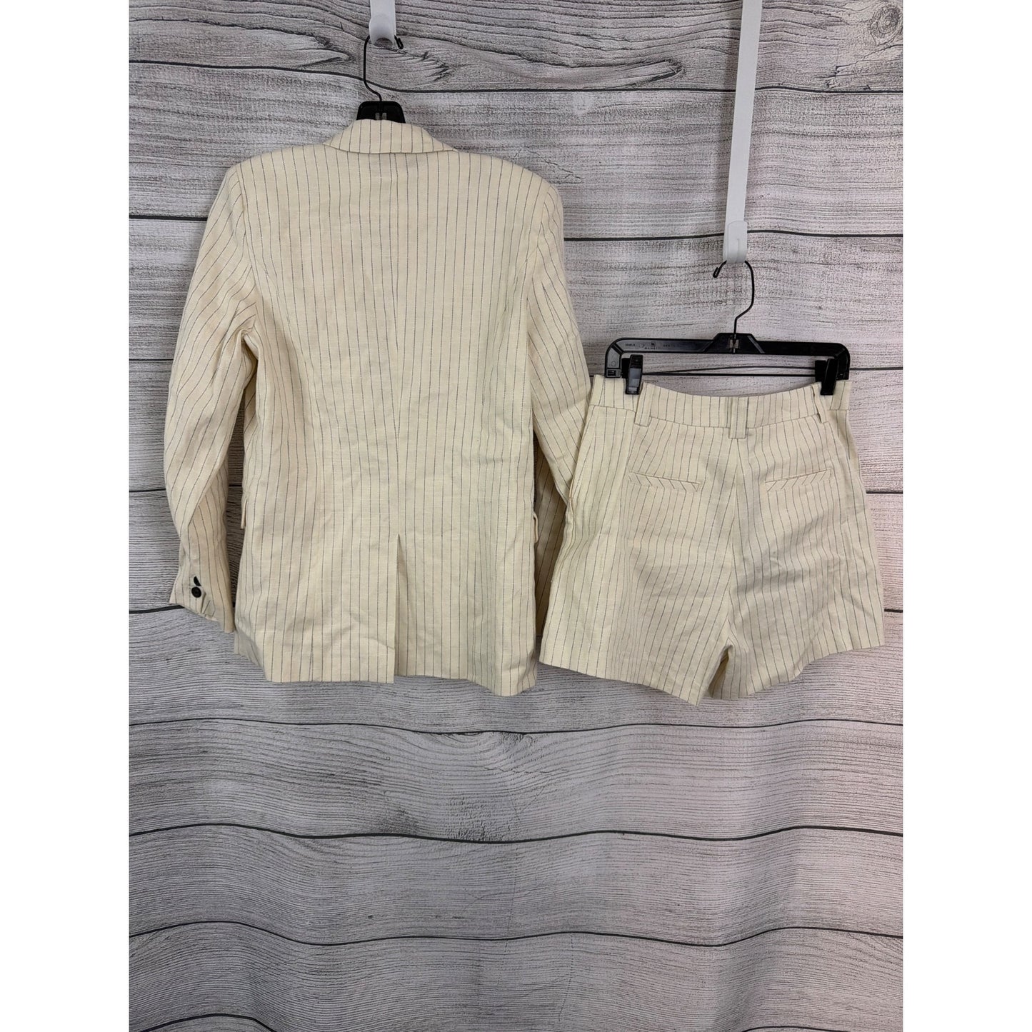 NWT Rails Stanton Ivory Pinstripe Blazer Size XS & Shorts Size 8