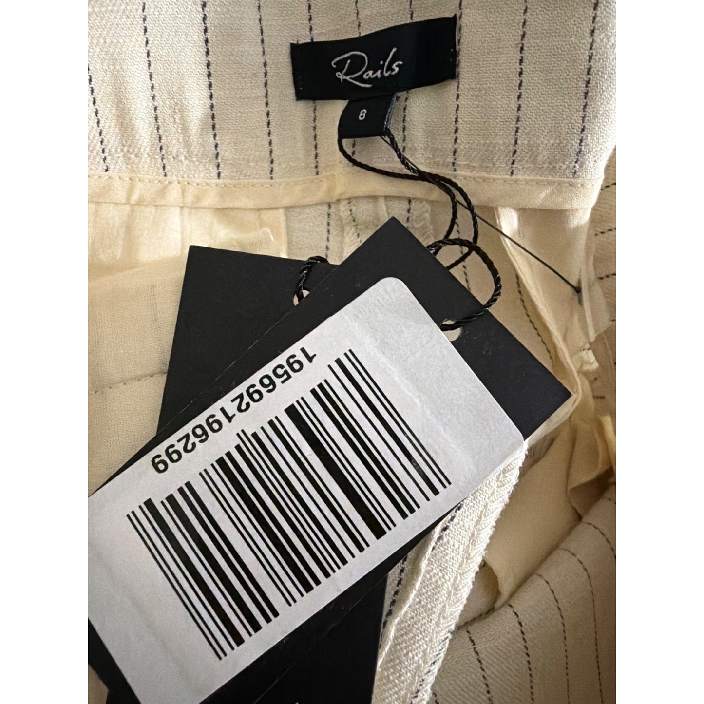 NWT Rails Stanton Ivory Pinstripe Blazer Size XS & Shorts Size 8