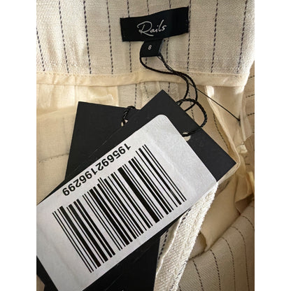 NWT Rails Stanton Ivory Pinstripe Blazer Size XS & Shorts Size 8
