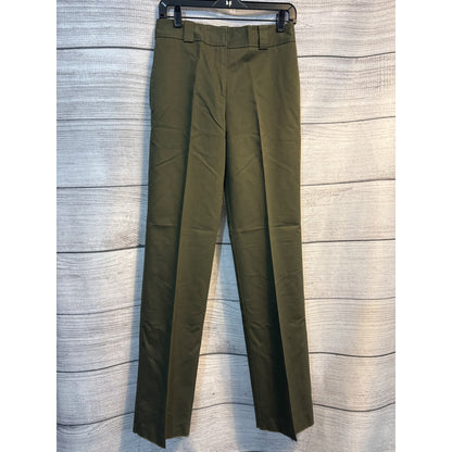 Saintart Olive Green Straight Leg Pants Size XS