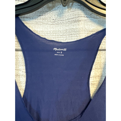 Madewell Navy Blue Racerback Tank Top Size S
