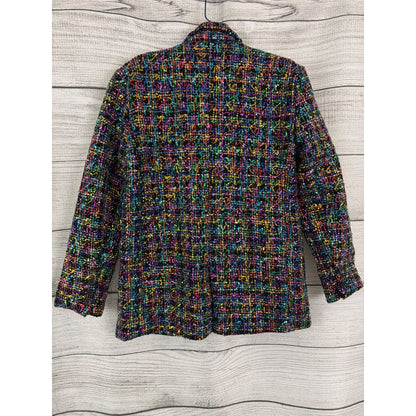 NWT Blank NYC Multicolor Sequin Tweed Blazer Jacket Size S