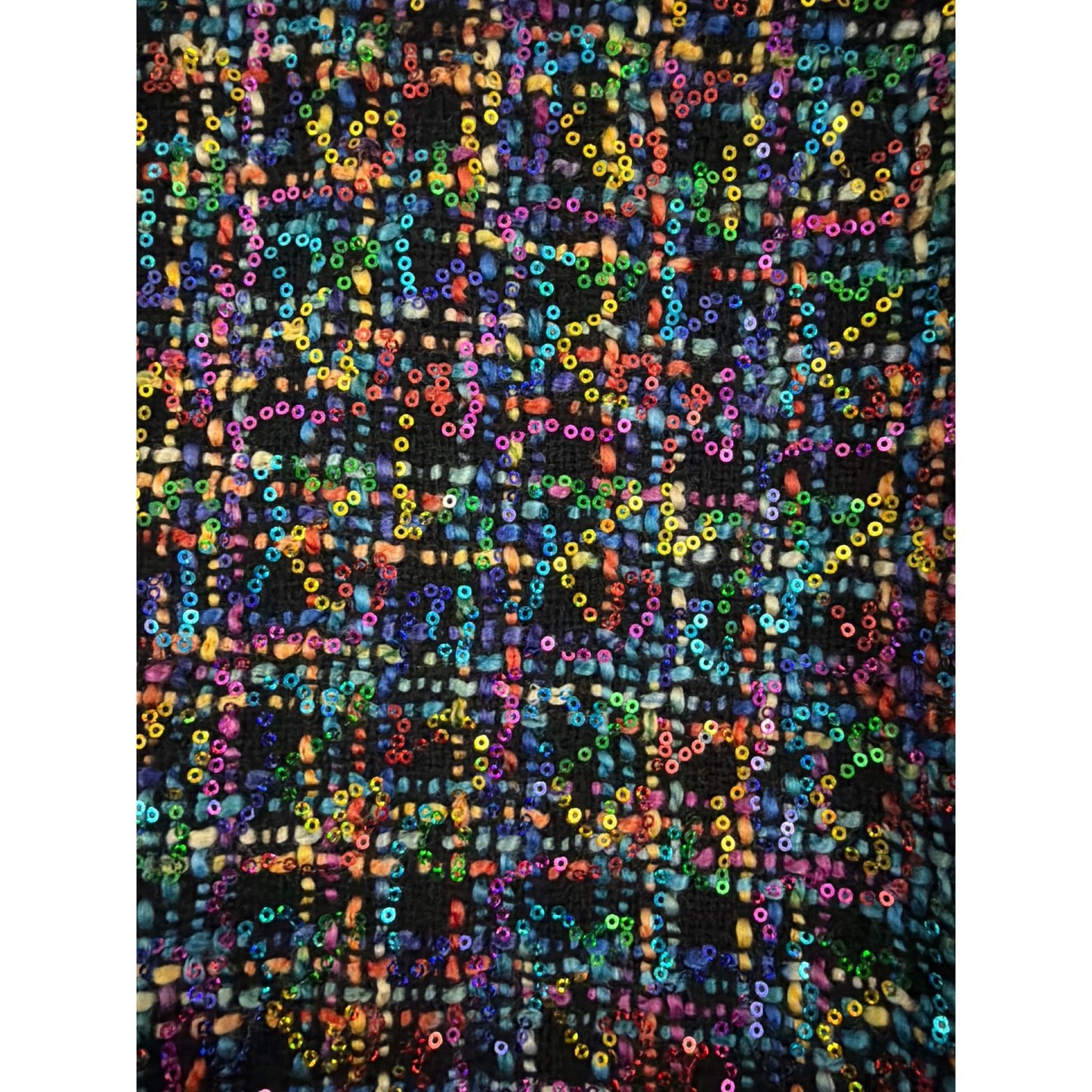 NWT Blank NYC Multicolor Sequin Tweed Blazer Jacket Size S