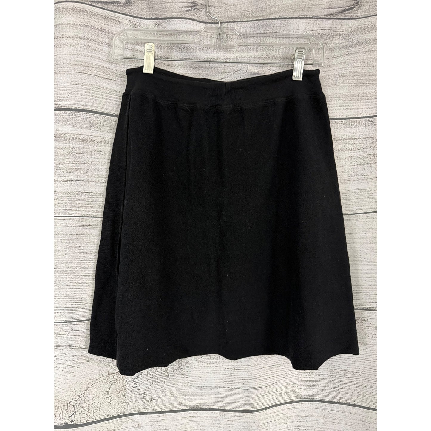 Sucre Soir Black Mini Skirt With Drawstring Waist Size S