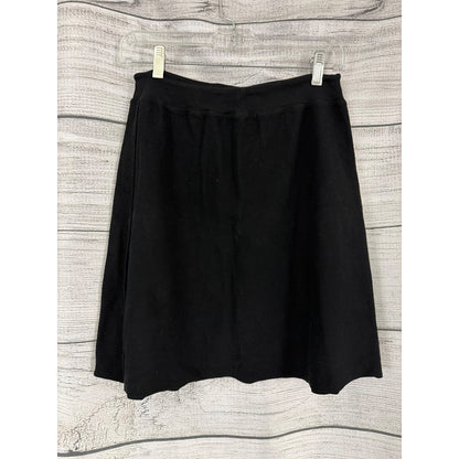 Sucre Soir Black Mini Skirt With Drawstring Waist Size S