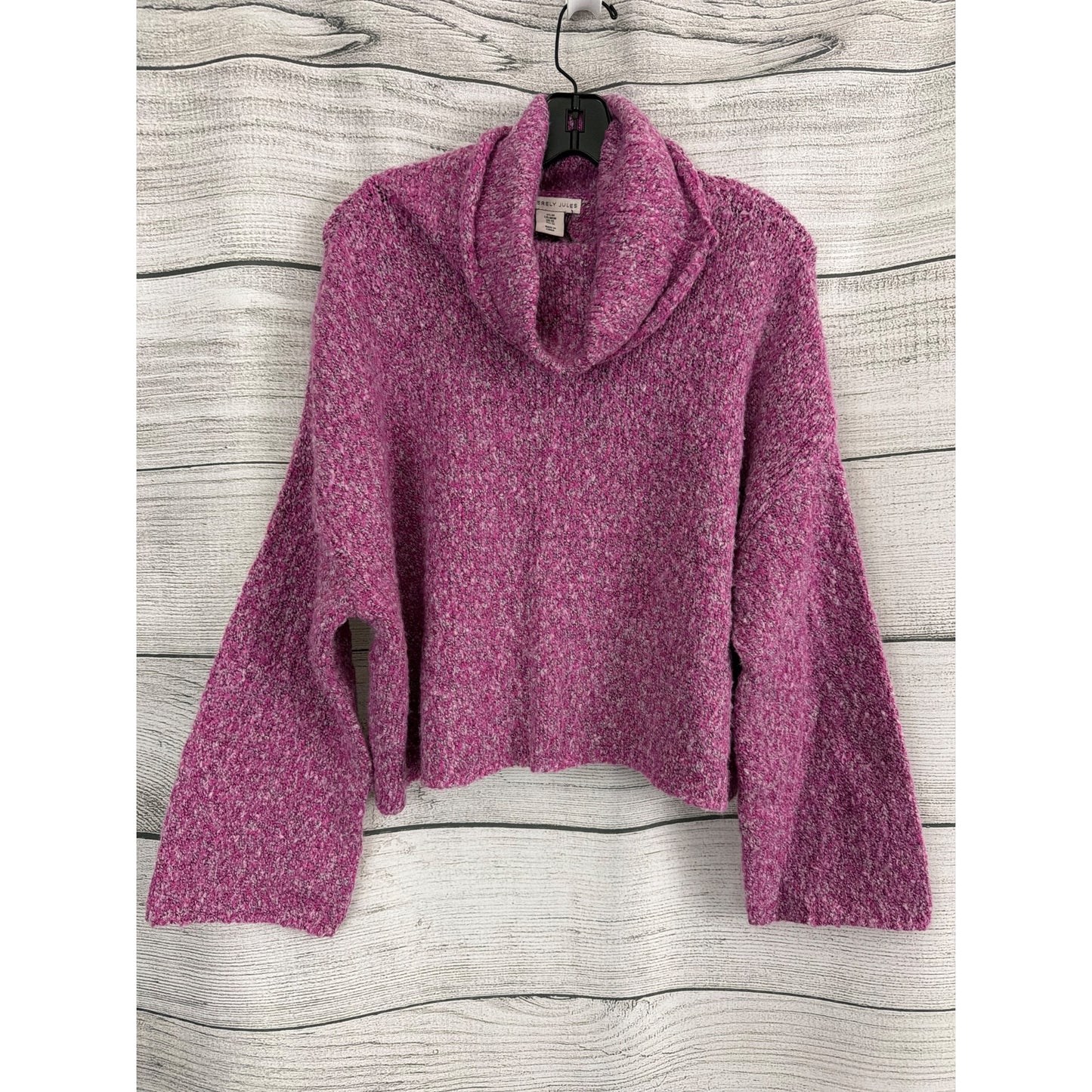 NWT Sincerely Jules Pink Cozy Knit Turtleneck Sweater Size M