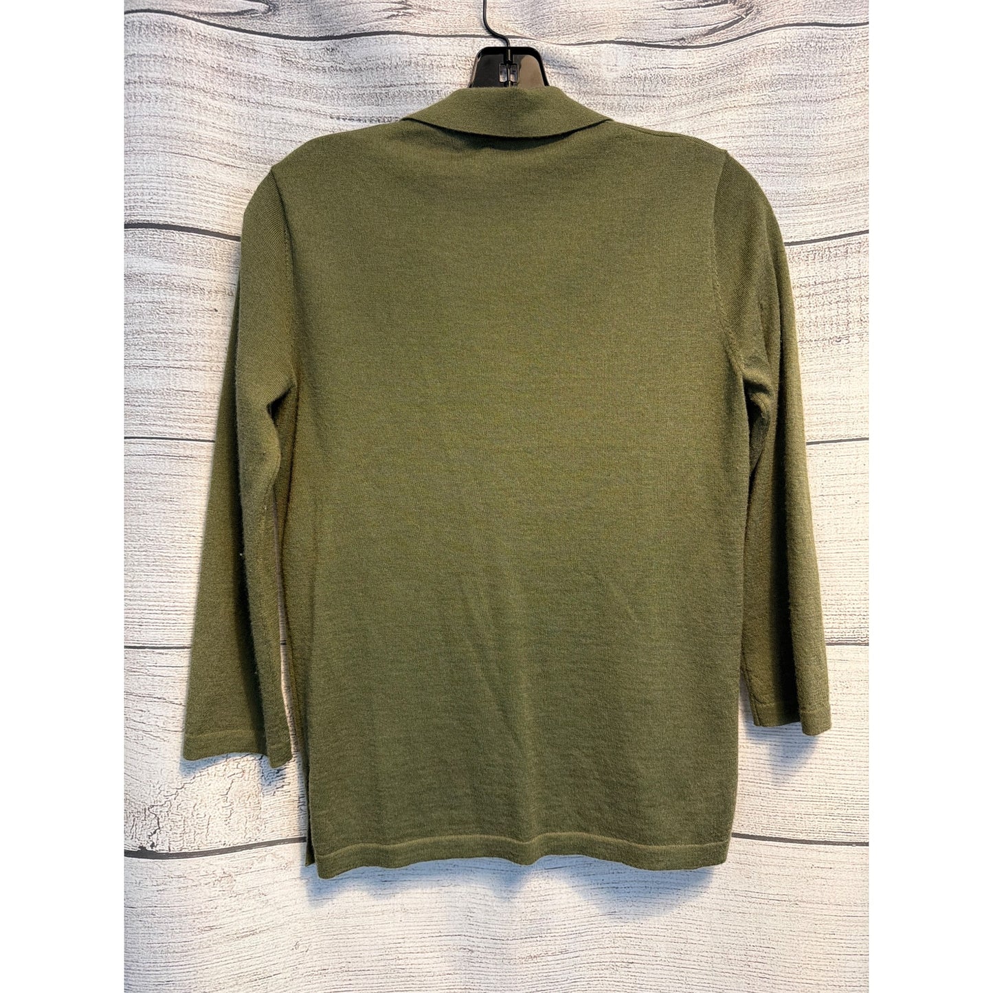 Neiman Marcus Cashmere Long-Sleeve Polo Sweater Size S