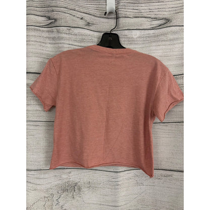 Steel Supplements Crop T-Shirt In Dusty Pink Size S