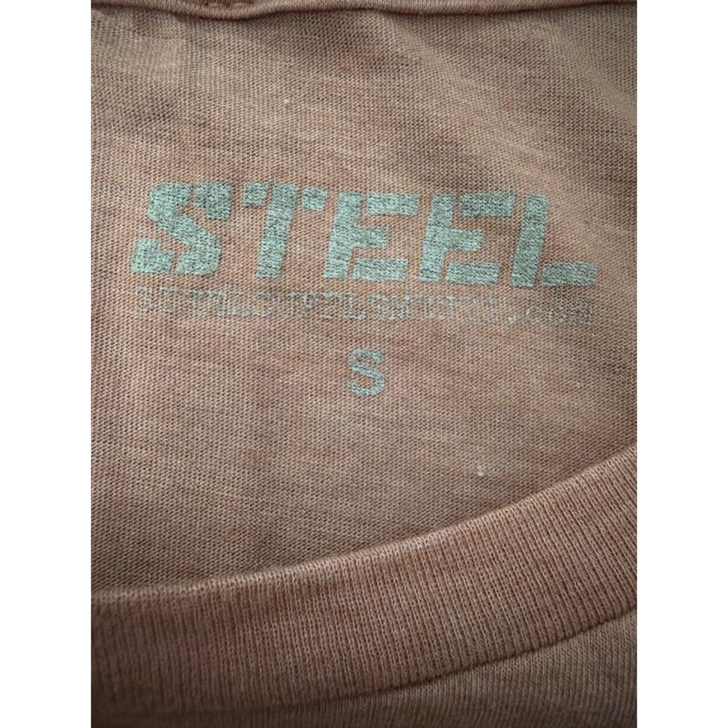 Steel Supplements Crop T-Shirt In Dusty Pink Size S