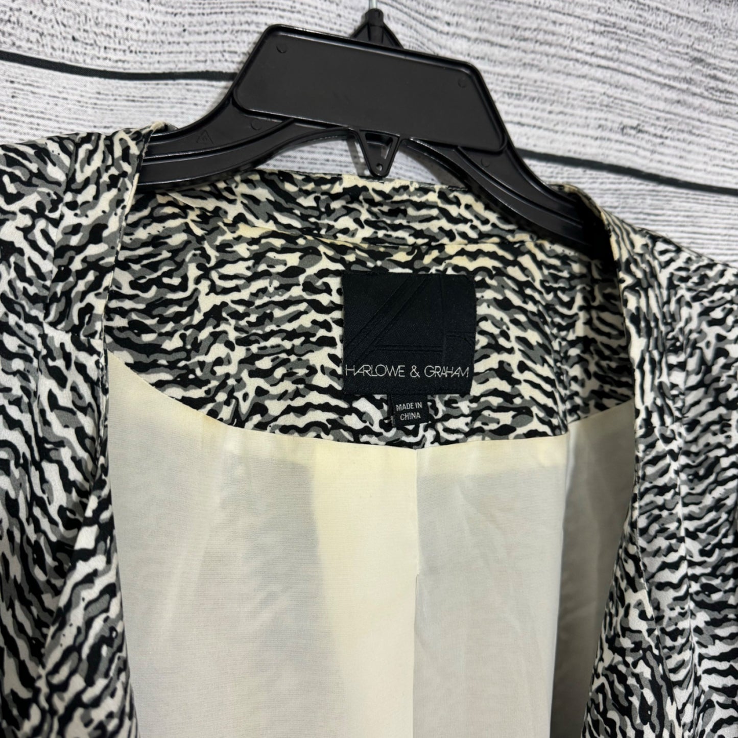 Harlowe & Graham Open Front Cardigan Jacket Size M