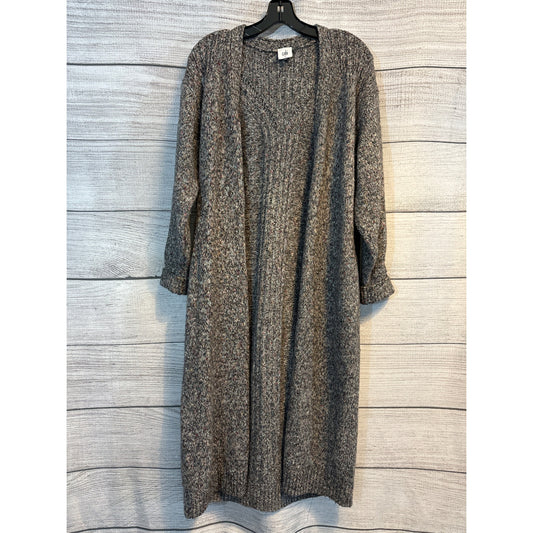 Cabi Long Knit Cardigan Sweater Sparkly Speckled Button-Front Size S